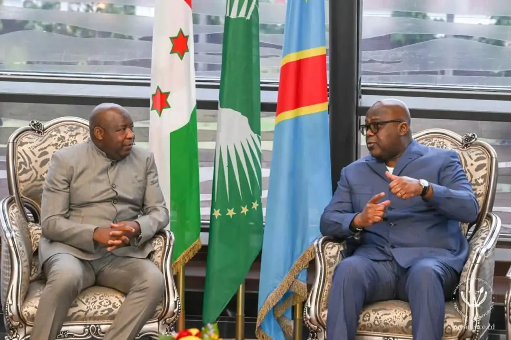 RDC / Burundi : Félix Tshisekedi accueille son homologue Évariste Ndayishimiye pour une visite d’État à Kinshasa