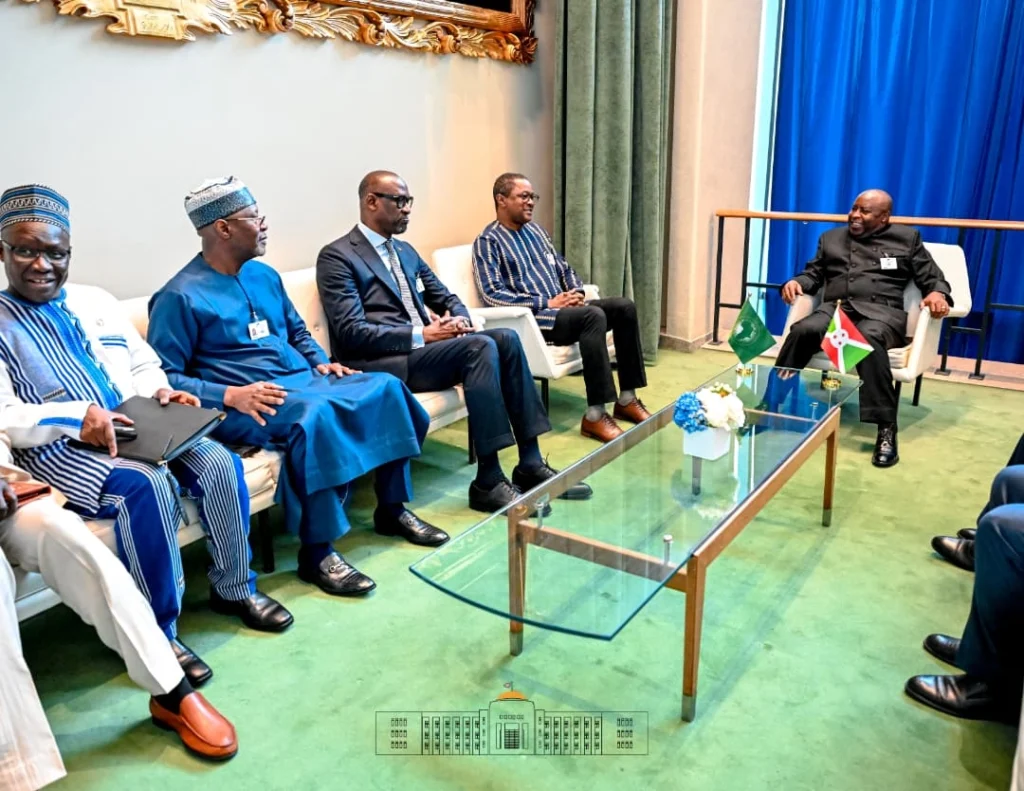 Audience entre Évariste Ndayishimiye et les ministres des Affaires étrangères de l'AES à New York